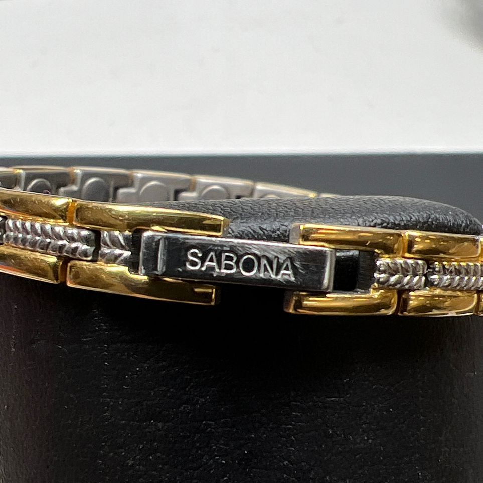 Sabona Gold and Silver Tone Magnetic Bracelet