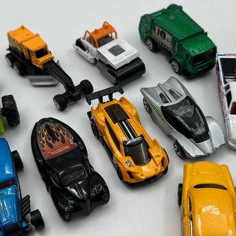 Hot Wheels Diecast Vehicle Lot Approximately 45 Cars NASCAR Tonka Matchbox