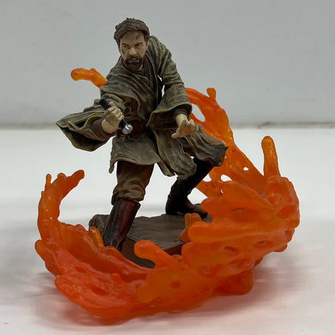 2005 Hasbro Star Wars Unleashed Anakin vs Obi-Wan Lot Mustafar Duel Figures