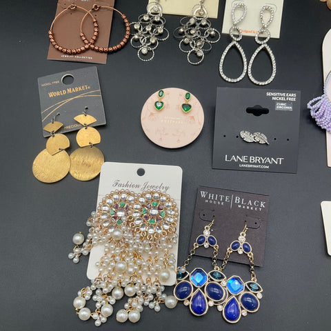 Anthropologie WHBM Lane Bryant World Market Earrings Jewelry Lot of 16