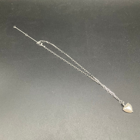 Heart Pendant Costume Jewelry Lot of 6 Necklaces Gold & Silver Tone LRL