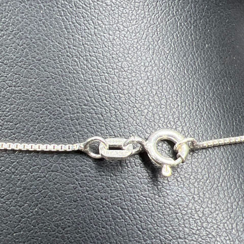 925 Sterling Silver CZ Heart Necklace and Earrings Set 5.29g