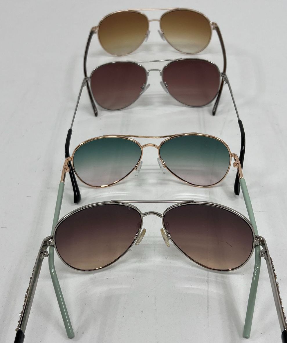 Adult Unisex Women's Aviator Style Sunglasses Lot Mixed Colors & Brands