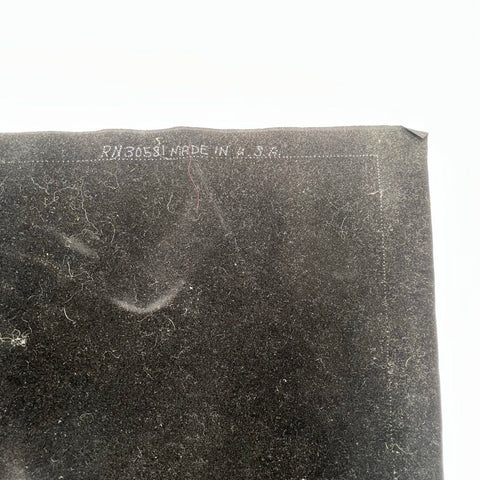 Lot 2 Vtg Unfinished Felt Velvet Art Black Americana Cowboy & Camel Desert Scene