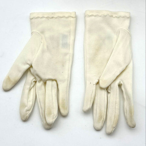 Vintage 1960s Girls Straw Purse and Embroidered Nylon Glove Set IOB