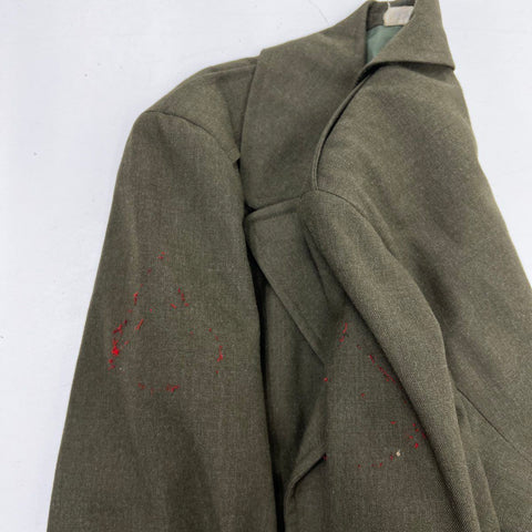 Vintage US Military Wool Overcoat Double Breasted Trench Jacket Sz 38L