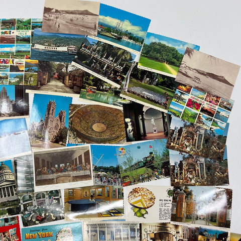 Vintage Postcard Lot Unused Blank Hummel Travel Linen Chrome USA World