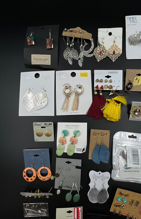 Boho Eclectic Jewelry Lot 35+ Pairs Earrings Time and Tru Paparazzi Claire's