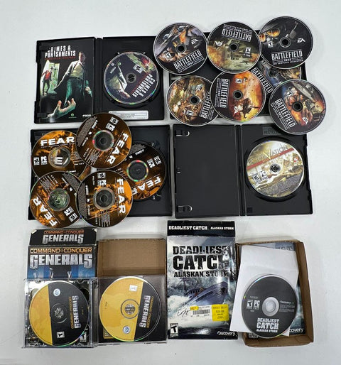Battlefield 1942 Command & Conquer Civilization PC CD-ROM DVD 14 Game Lot