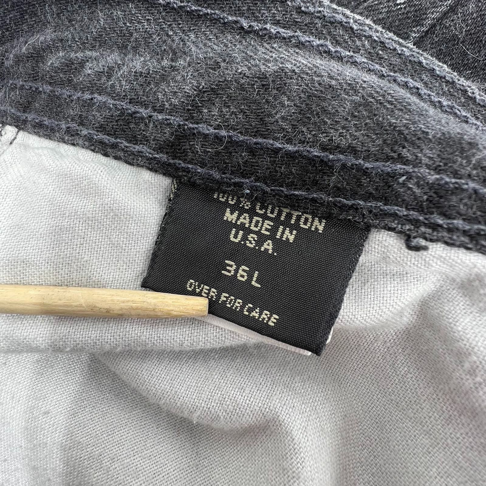 Vintage 90s Structure Faded Black Denim Jeans Mens 36x34 Made in USA Relaxed