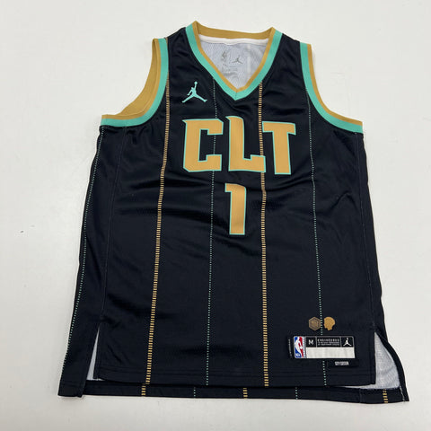 Jordan Lamelo Ball #1 Charlotte Hornets City Edition Swingman Jersey Youth M