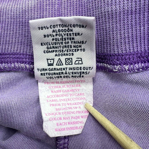 Vintage Y2K VS PINK Women's Purple Velour Wide Leg Flare Lounge Pants M