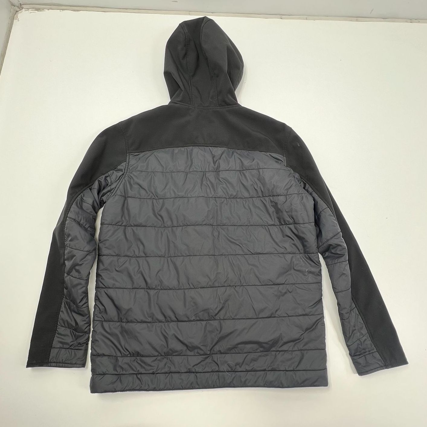 Carhartt Gilliam Hooded Quilted Hybrid Puffer Jacket Men's S Black Gray