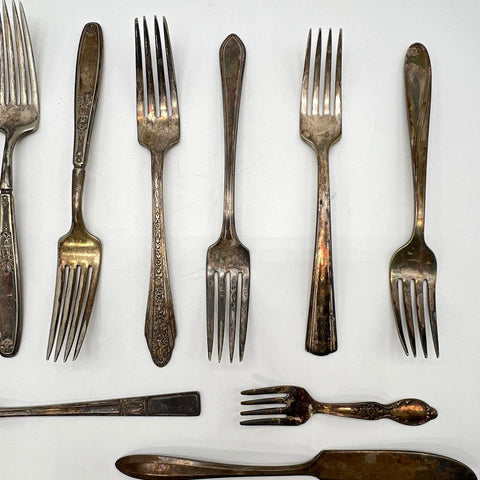 Flatware Lot Rogers Bros Community Oneida Silver Plate 13pc Mixed Vintage