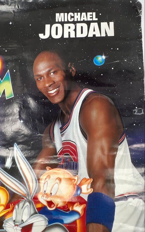 1996 Space Jam Original Movie Poster 27x40 Michael Jordan Bugs Bunny Warner Bros