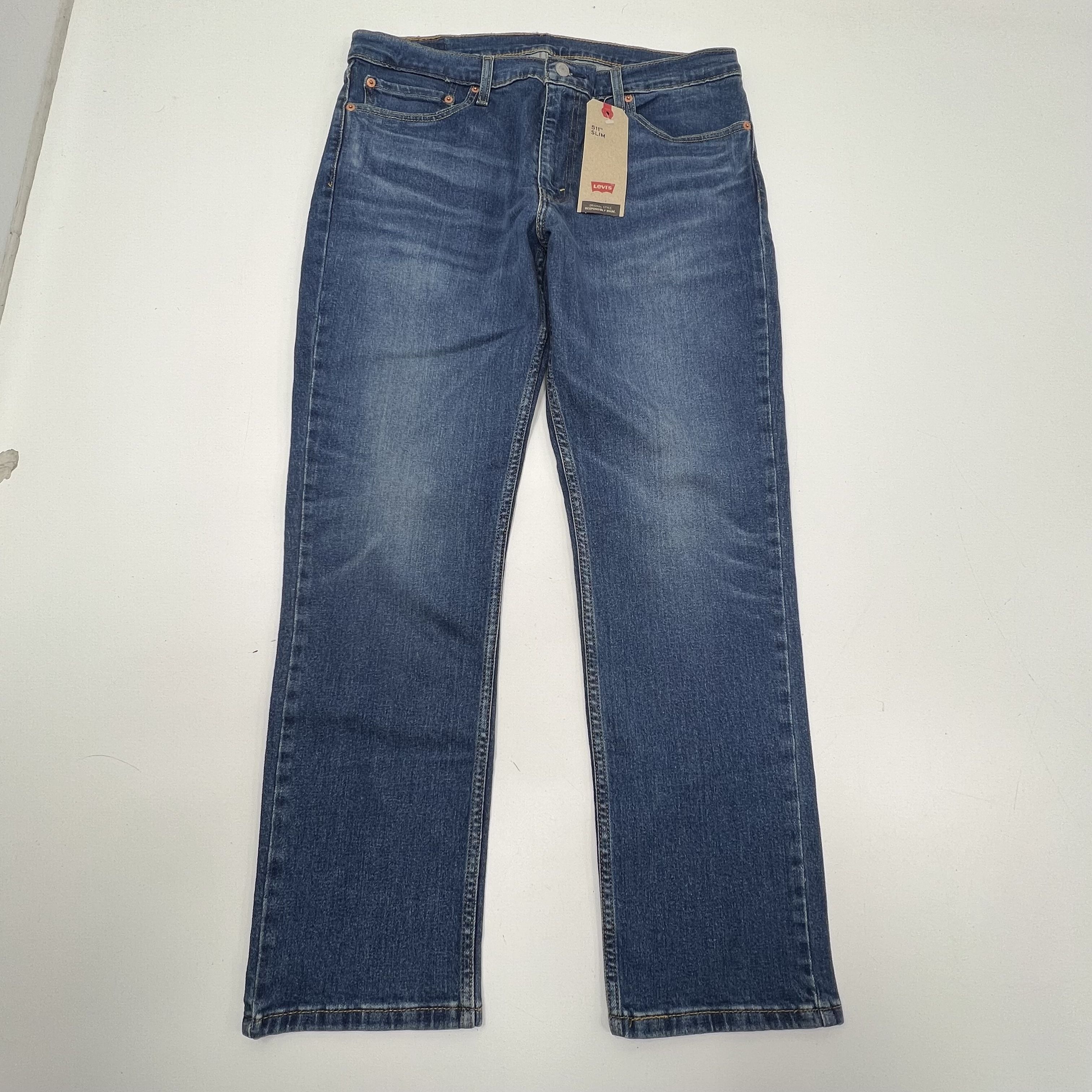 NWT Levi Strauss 511 Slim Denim Jeans Women's 36x30 $69