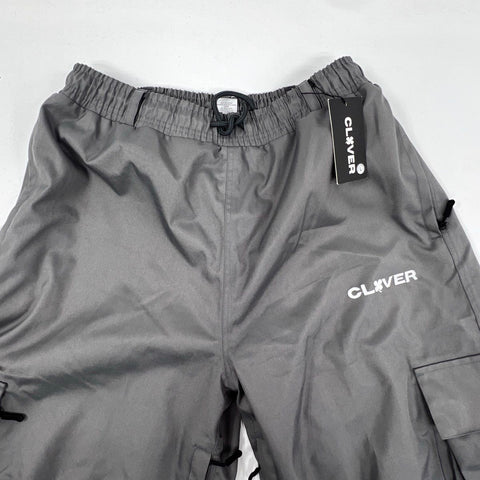 Clover Men's Gray Streetwear Balloon Cargo Pants NWT Sz L