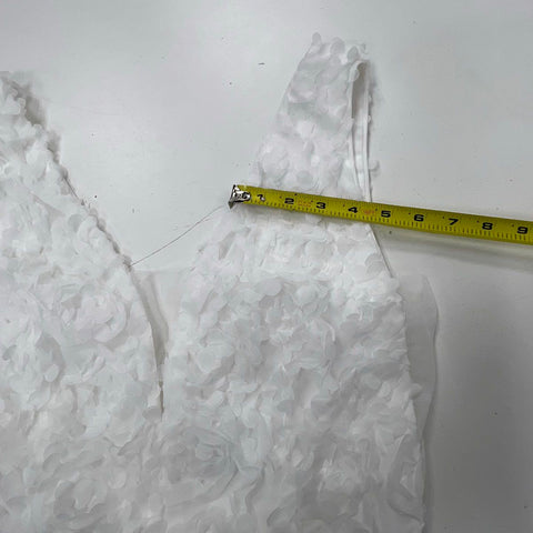 Faeriesty Ziya 3D Floral Applique Mermaid Wedding Dress Formal Gown Sz L