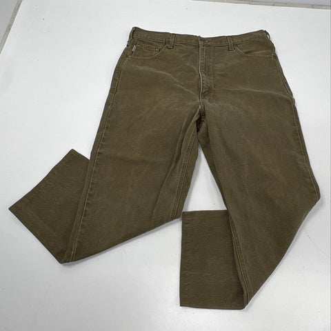 Carhartt Men's Relaxed Straight Leg Jeans Faded Olive Green Work Pants 40x32