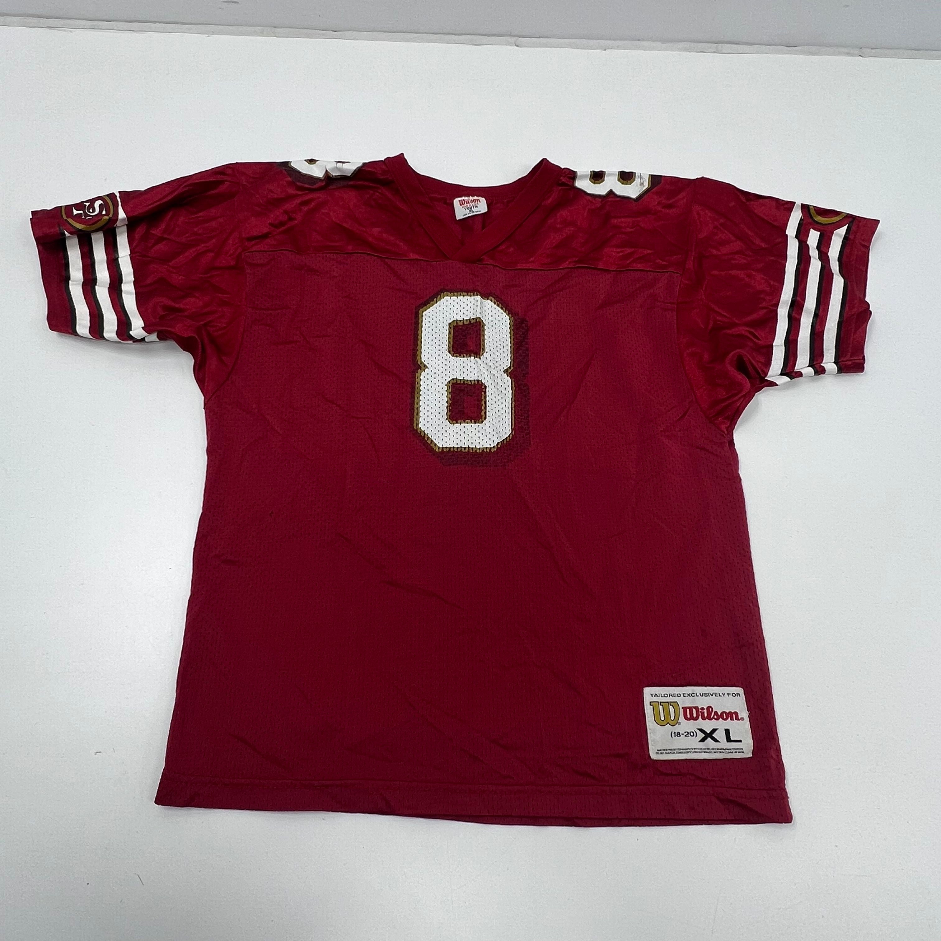 Vintage NFL Wilson San Fransisco 49ers Youth Jersey 1990s Young #8