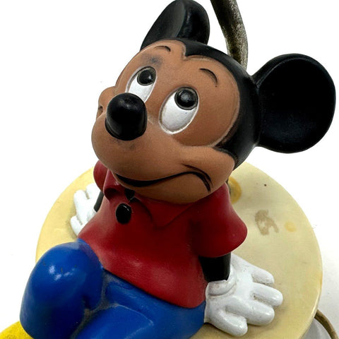 Mickey Mouse Table Lamp Lot of 2 Vintage Disney Character Lights Pair Tested