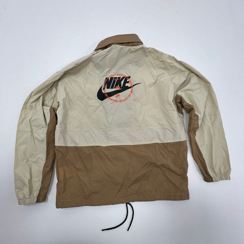Nike Sportswear Repel Legacy Anorak Jacket Tan Beige Packable Pullover Men's XS