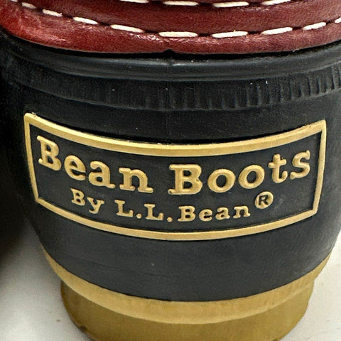 L.L. Bean Boots Rubber Moc Duck Shoes Brown Black Made in USA Men's Size 8 M