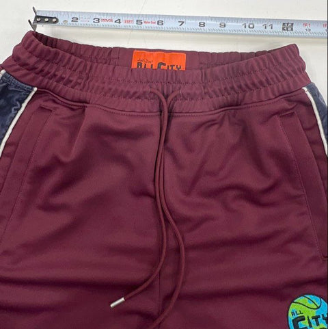 All City by Just Don Men's Maroon Tracksuit Set Jacket Track Pants Size M