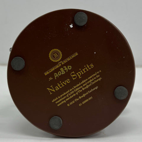 Bradford Exchange Native Spirits Maiden with Wolves Figurine Sculpture LE 2018