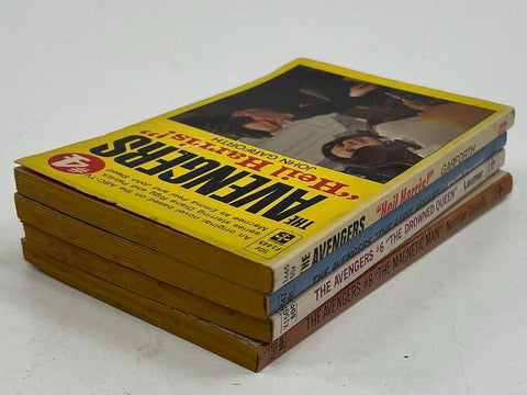 Vintage 1960s The Avengers TV Series Paperback Lot of 4 Books Steed & Peel