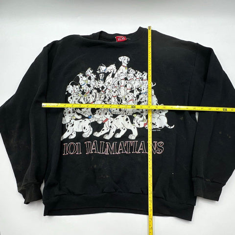 Vintage 90s Disney 101 Dalmatians Portrait Graphic Sweatshirt Jerry Leigh Sz M