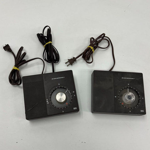 Lot of 2 Vintage Radio Shack Archerotor Antenna Rotator Control Box 15-1225A