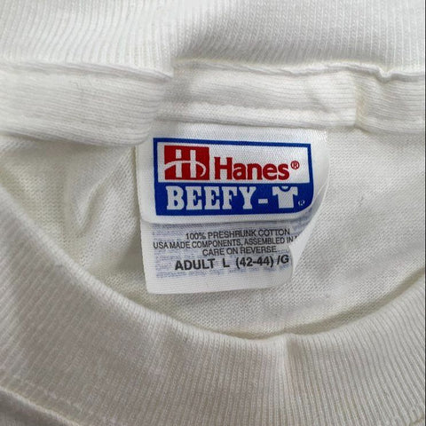 Vintage 90s Gallagher Signed Autographed Now I'm Mad T-Shirt Hanes USA Sz L