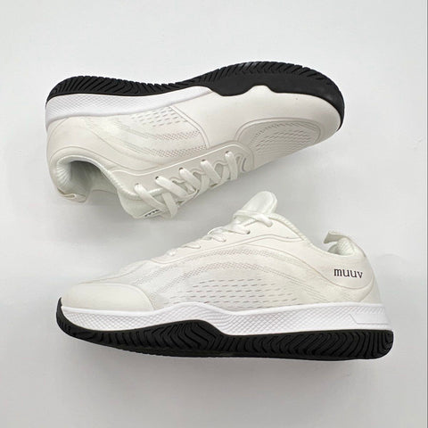 Muuv White Black Mesh Athletic Walking Sneakers Size 37
