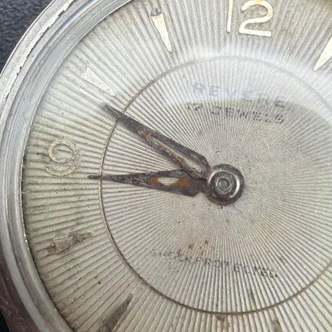 Vintage Revere 17 Jewels Watch Stainless Steel Shock Protected Speidel Band