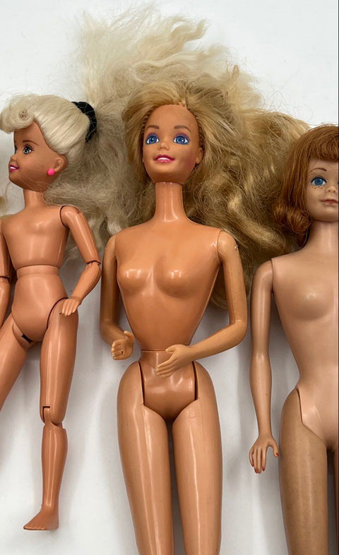 Mattel Barbie Doll Lot Mixed 5 Pieces Vintage Mermaid Ariel Small Child Doll
