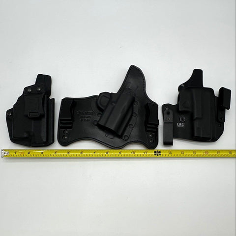 Gun Holster Lot Galco L.A.G. Tactical Tulster 3 Pieces Black Kydex Leather