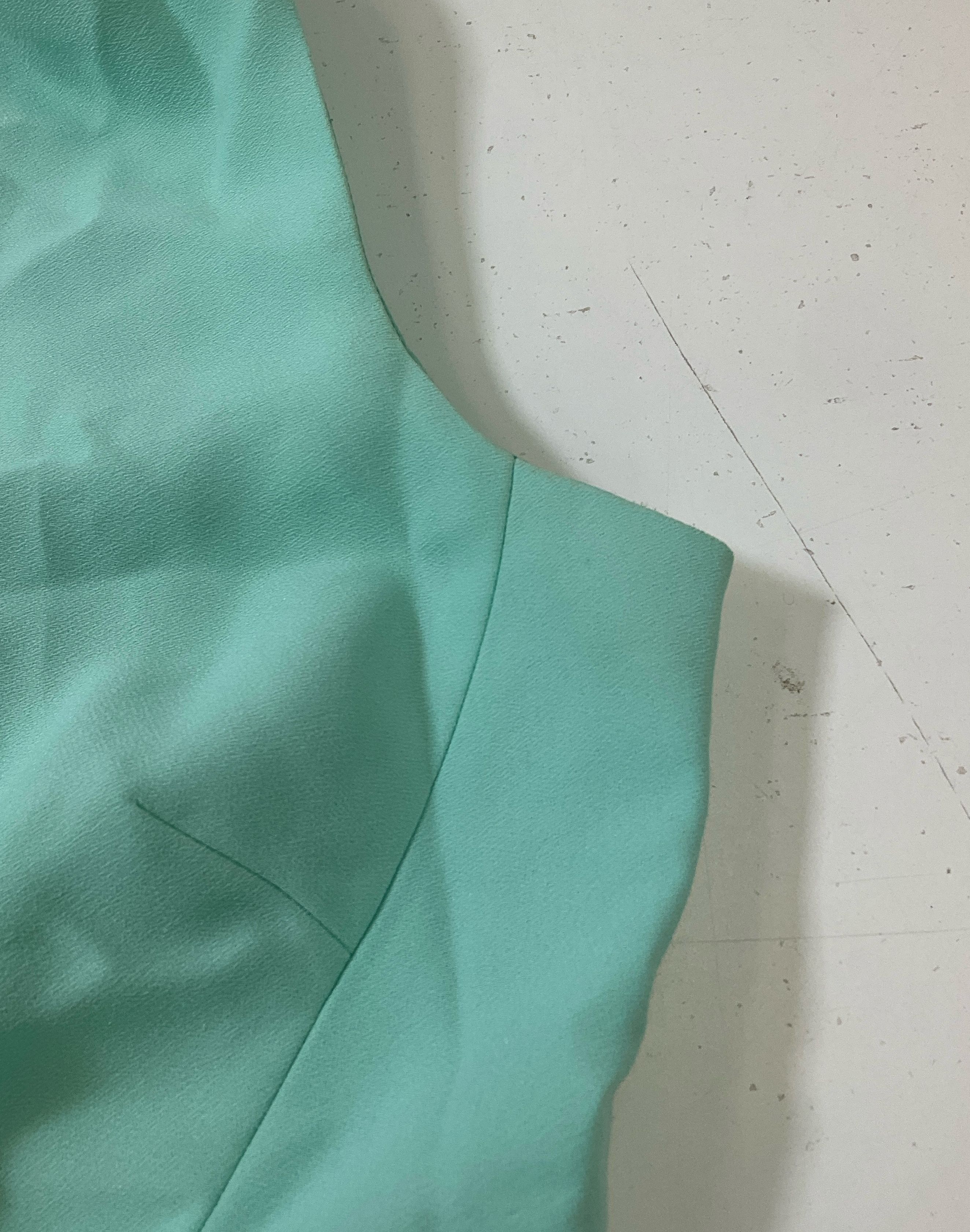 Kate Spade New York Mint Green Bow Back Dress Pleated Skirt Pockets Size 0