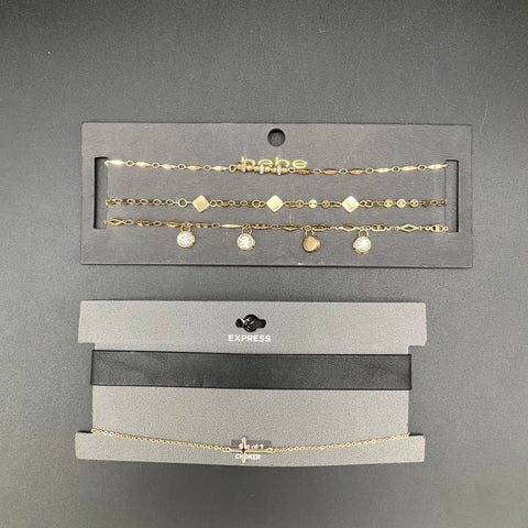 Express Bebe WHBM Jewelry Lot 9 Sets NWT Necklaces Earrings Bracelets CZ