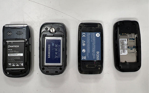 Mixed Brand Flip Phone Lot 19 Piece Samsung LG Motorola Nokia 4lb Bag Untested