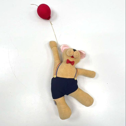Vintage Dakin Flying Fantasies Scooter Bear Plush 1980s Anne Klocko Balloon