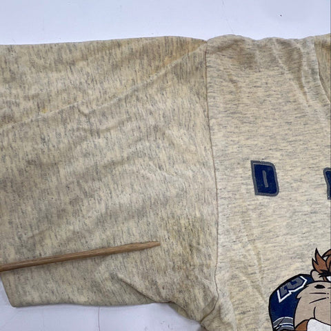 Vintage 1993 Looney Tunes Dallas Cowboys T-Shirt Single Stitch Changes Sz L