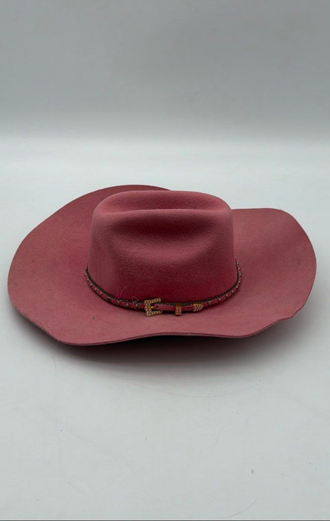 Resistol Women's Pink XX Premium Wool Jubilee Cowboy Hat Sz 6 7/8 55 Made in USA