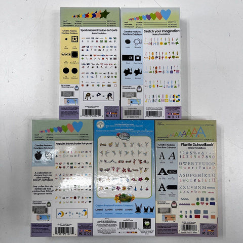 Cricut Expression Electronic Cutting Machine CREX001 5 Cartridges Mat Power On