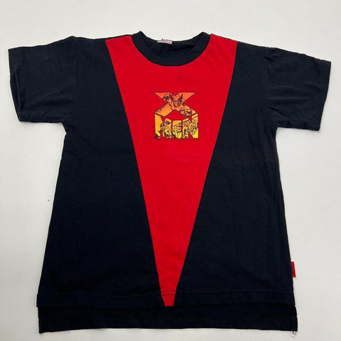 Vintage 90s Marvel Comics X-Men T-Shirt Cut & Sew Color Block Sz S