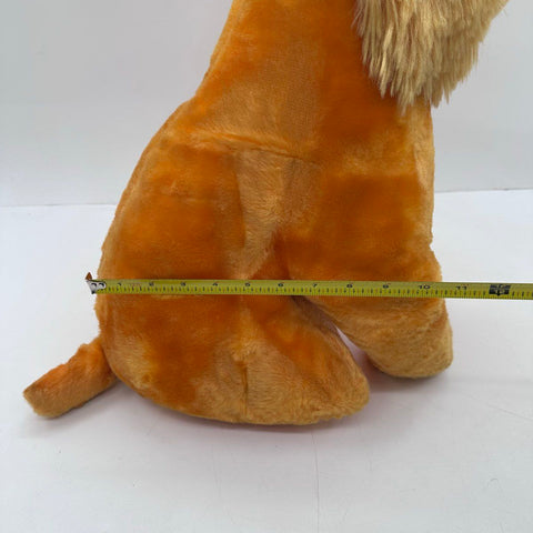 Vintage 1960s Dog Plushie Large Cocker Spaniel Style Faux Fur 26 Inch