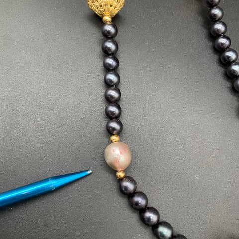 Vintage Costume Jewelry Lot 10 Necklaces Trifari Monet Napier Faux Pearl Stone