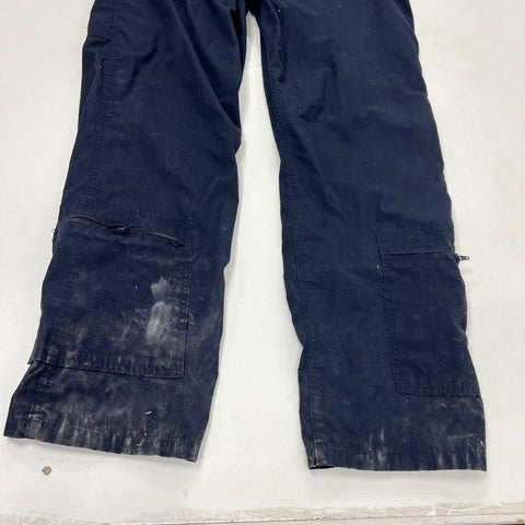 USCG Coast Guard Men's Coveralls Jumpsuit Dark Blue Uniform Patches Size XLT