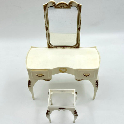 Vintage Sindy Doll Bed and Vanity Furniture Set Marx Toys With Boxes