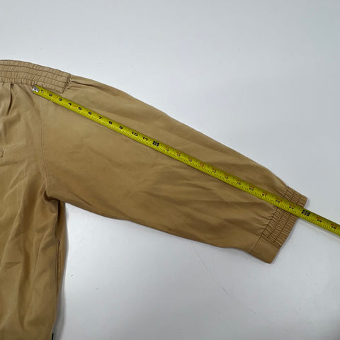 Vintage 80s Bis Gene Ewing Khaki Cotton Dolman Sleeve Bomber Jacket Womens S